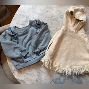 GAP Kids Blue and Cream Sweaters